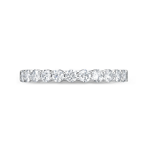PETITE PLATINUM DIAMOND HALFWAY BAND