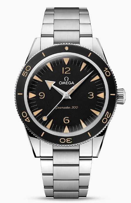 41MM SS SEAMASTER 300 BLACK DIAL
