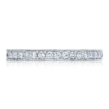 PLATINUM 1/2 WAY DIAMOND BAND .29TWT