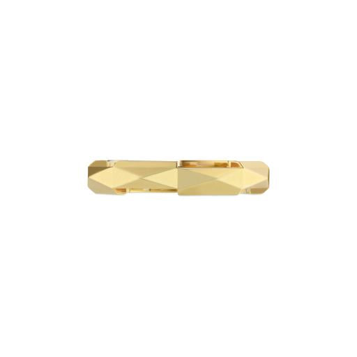 18KY 4MM LINK TO LOVE BAND SZ 7.25