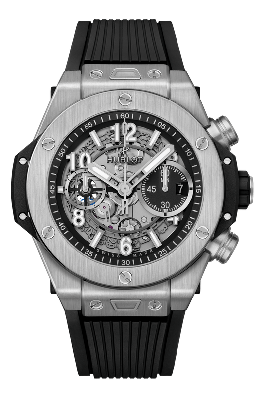 42MM TITANIUM BIG BANG UNICO BLACK RUBER STRAP