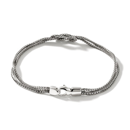 Love Knot Bracelet, Sterling Silver, 3.6MM