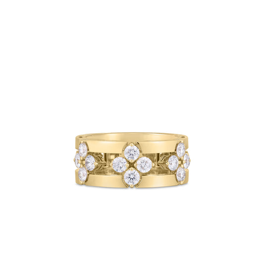 18KY LOVE IN VERONA DIAMOND OPEN FRAME RING