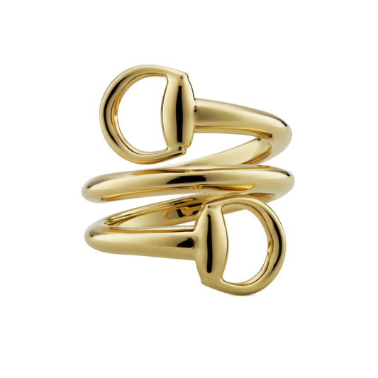 18KY HORSEBIT WRAP RING