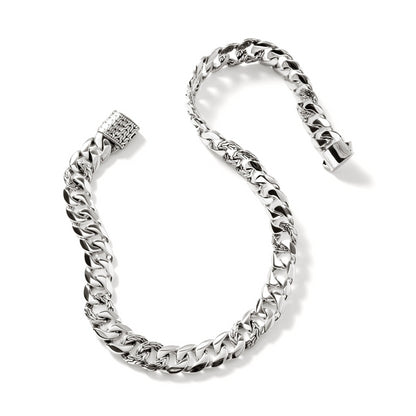 SS 14MM CLASSIC CURB CHAIN NECKLACE