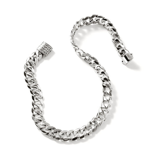 SS 14MM CLASSIC CURB CHAIN NECKLACE