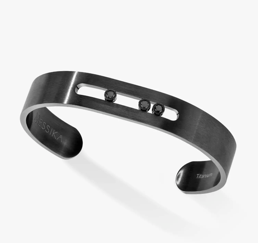 MOVE TITANIUM BLACK DIAMOND CUFF