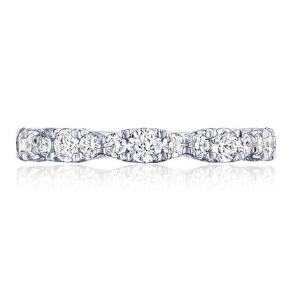 PLATINUM 3/4 WAY DIAMOND WEDDING BAND 1.11TWT    ORDER THIS RING IN A 5.50   (FIVE AND A HALF)