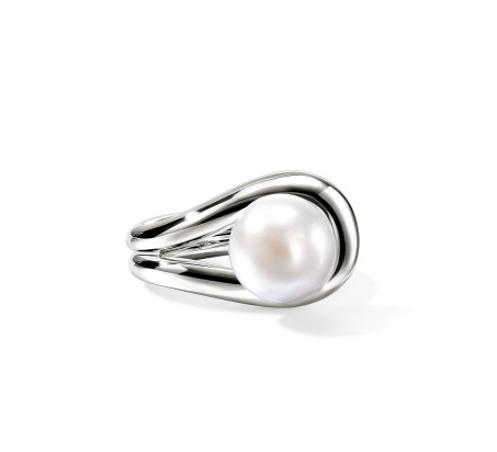 SS SURF 12.5MM FRESHWATER PEARL RING