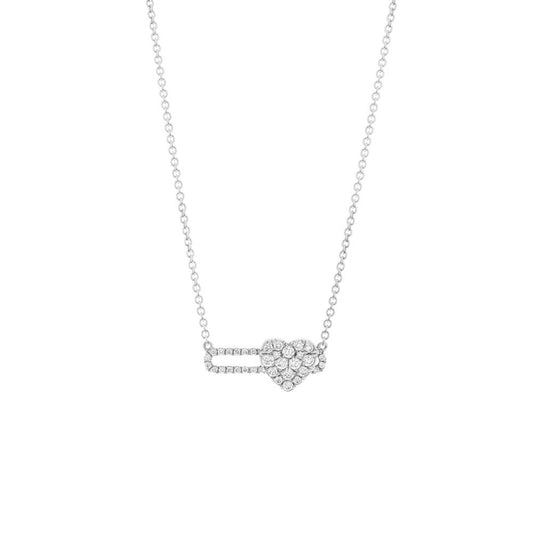HULCHI BELLUNI DIAMOND HEART TRESORE NECKLACE