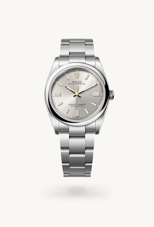 rolex Oyster Perpetual in Oystersteel, M126000-0001 - Weston Jewelers
