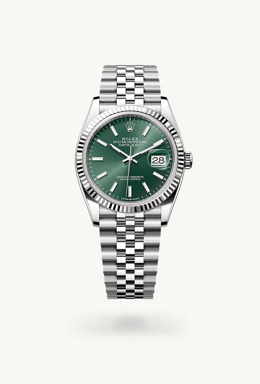 rolex Datejust in White Rolesor - combination of Oystersteel and white gold, M126234-0051 - Weston Jewelers