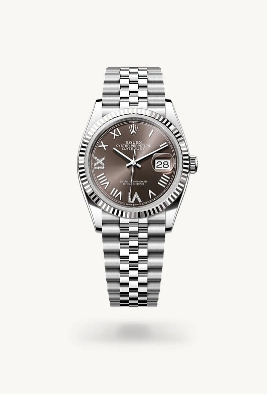 rolex Datejust in White Rolesor - combination of Oystersteel and white gold, M126234-0071 - Weston Jewelers