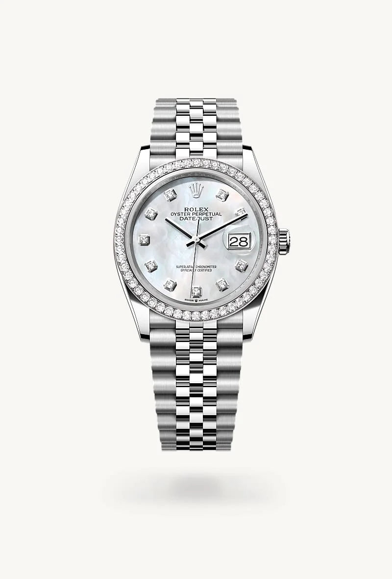 Rolex Datejust 36 White Rolesor - combination of Oystersteel and white gold, M126284RBR-0011