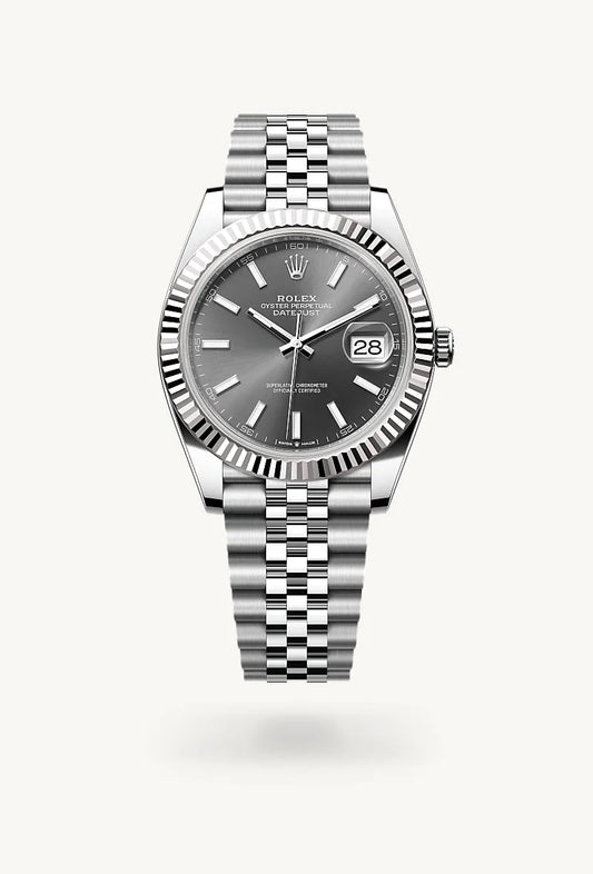 rolex Datejust in White Rolesor - combination of Oystersteel and white gold, M126334-0014 - Weston Jewelers