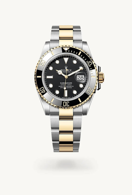 rolex Submariner in Yellow Rolesor - combination of Oystersteel and yellow gold, M126613LN-0002 - Weston Jewelers