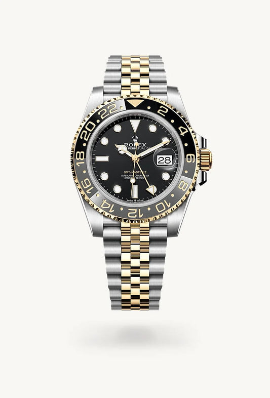 rolex GMT-Master II in Yellow Rolesor - combination of Oystersteel and yellow gold, M126713GRNR-0001 - Weston Jewelers