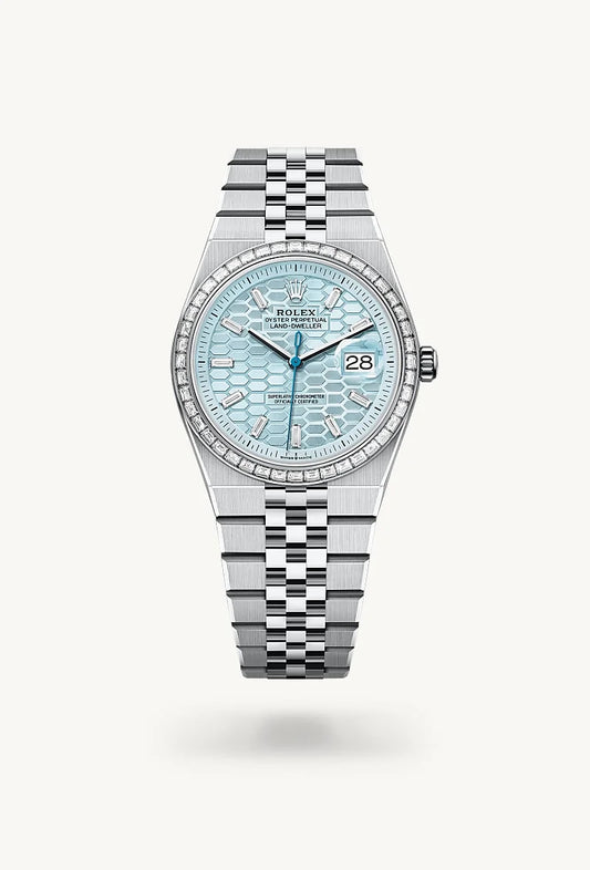 rolex Land-Dweller in Platinum, M127286TBR-0001 - Weston Jewelers