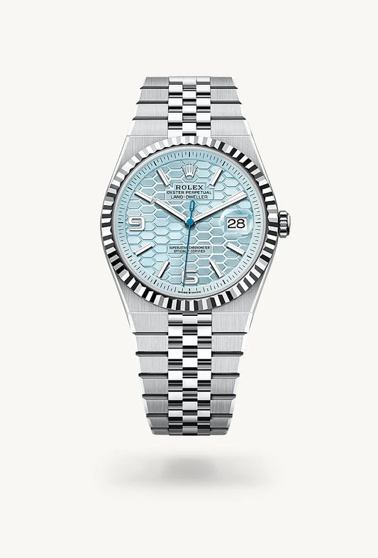 rolex Land-Dweller in Platinum, M127336-0001 - Weston Jewelers