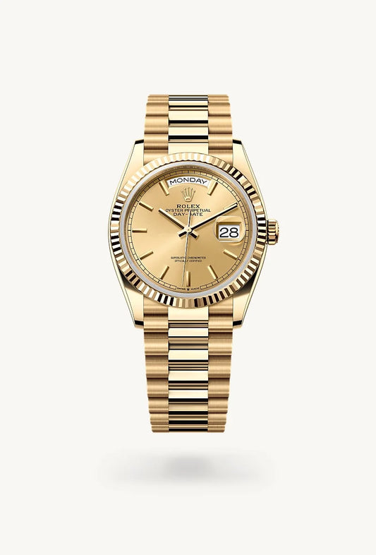 rolex Day-Date in 18 kt yellow gold, M128238-0045 - Weston Jewelers