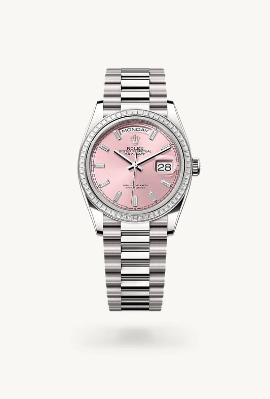 rolex Day-Date in 18 kt white gold, M128399TBR-0029 - Weston Jewelers