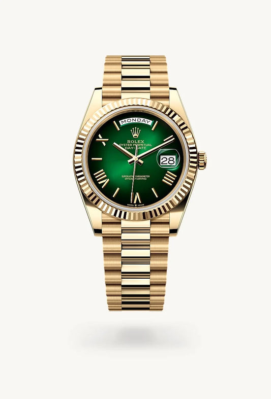 rolex Day-Date in 18 kt yellow gold, M228238-0069 - Weston Jewelers
