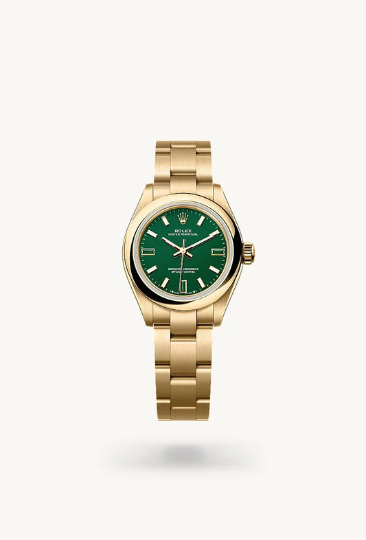 rolex Oyster Perpetual in 18 kt yellow gold, M276208-0002 - Weston Jewelers