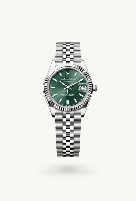 rolex Datejust in White Rolesor - combination of Oystersteel and white gold, M278274-0018 - Weston Jewelers