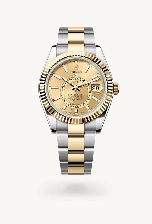 rolex Sky-Dweller in Yellow Rolesor - combination of Oystersteel and yellow gold, M336933-0001 - Weston Jewelers
