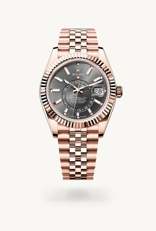 rolex Sky-Dweller in 18 kt Everose gold, M336935-0008 - Weston Jewelers
