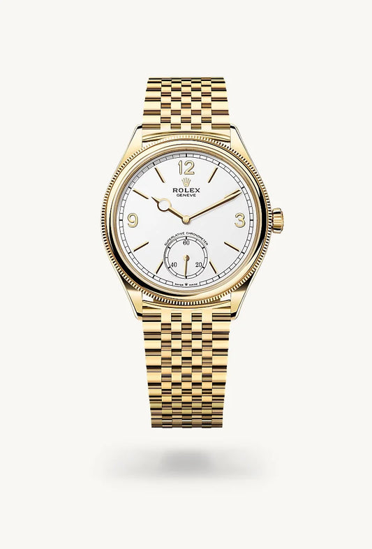 rolex 1908 in 18 kt yellow gold, M52508-0008 - Weston Jewelers