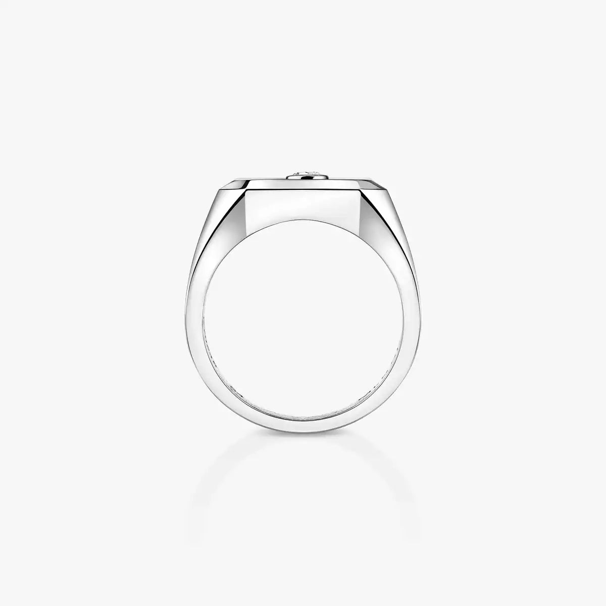 MESSIKA MOVE TITANIUM PAVE SIGNET RING