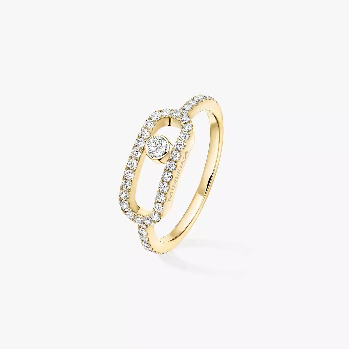 18KY MOVE UNO PAVE LM RING