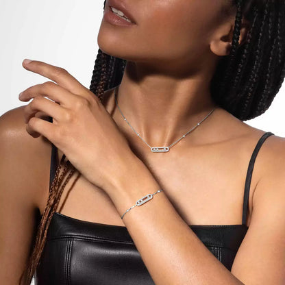 MESSIKA 18KW BABY MOVE PAVE BRACELET