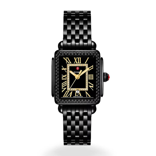 31MM SS DECO MADISON NOIR DIAMOND WATCH
