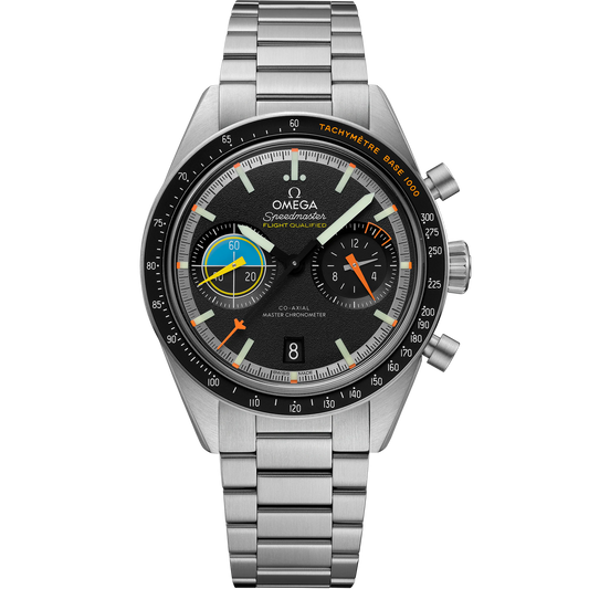 40.85MM SPEEDMASTER PILOT SS BLK DL