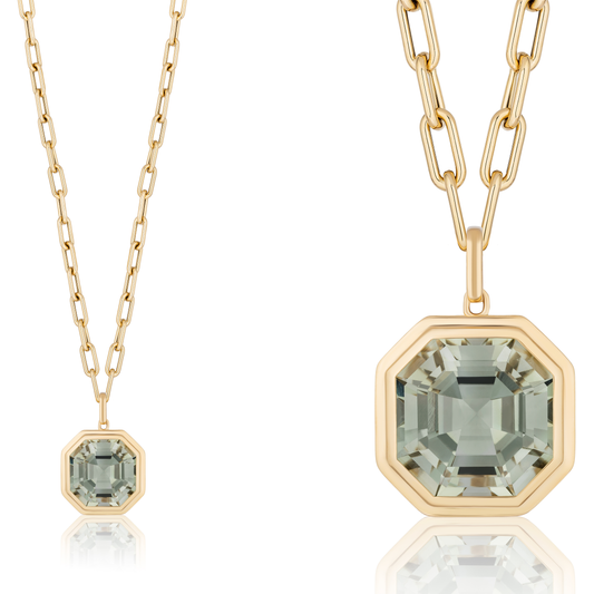 GOSHWARA 18KY ASSCHER CUT OCTAGON PENDANT