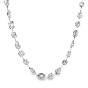 Weston Signature Collection 18KW DIAMOND MOSIAC NECKLACE